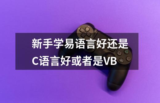 新手学易语言好还是C语言好或者是VB-第1张-游戏资讯-智辉网络