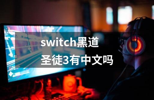 switch黑道圣徒3有中文吗-第1张-游戏资讯-智辉网络