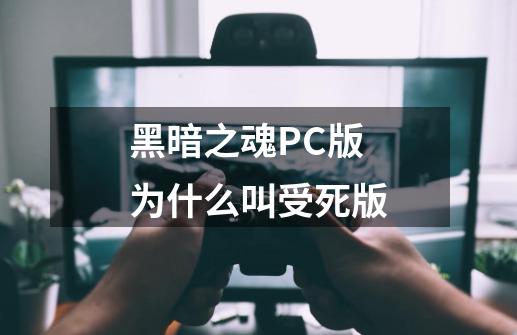 黑暗之魂PC版为什么叫受死版-第1张-游戏资讯-智辉网络