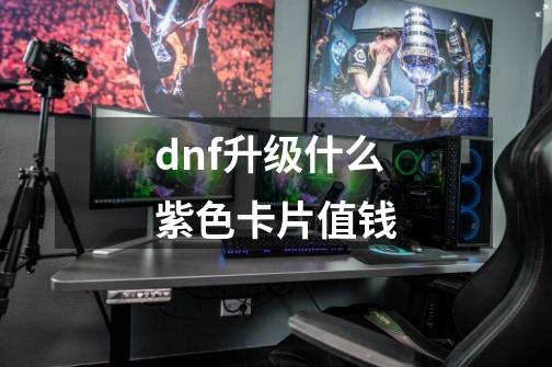 dnf升级什么紫色卡片值钱-第1张-游戏资讯-智辉网络