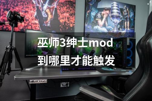 巫师3绅士mod到哪里才能触发-第1张-游戏资讯-智辉网络