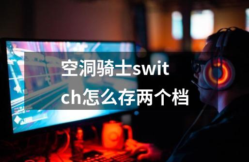 空洞骑士switch怎么存两个档-第1张-游戏资讯-智辉网络