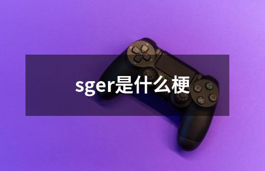 sger是什么梗-第1张-游戏资讯-智辉网络