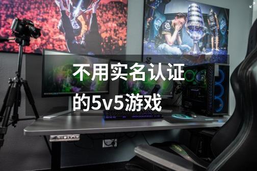 不用实名认证的5v5游戏-第1张-游戏资讯-智辉网络