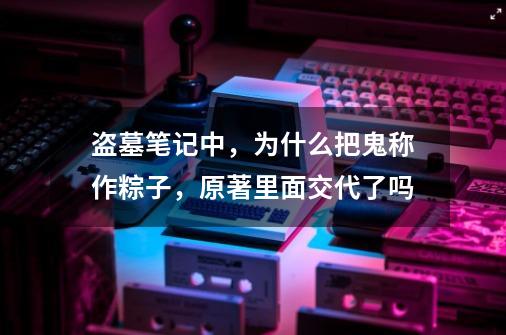 盗墓笔记中，为什么把鬼称作粽子，原著里面交代了吗-第1张-游戏资讯-智辉网络