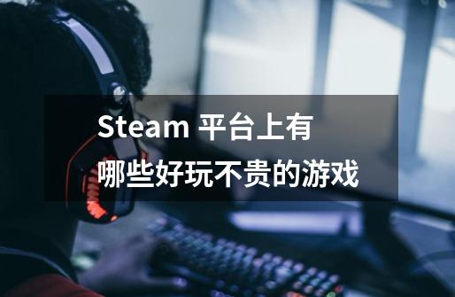 Steam 平台上有哪些好玩不贵的游戏-第1张-游戏资讯-智辉网络