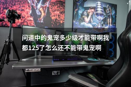 问道中的鬼宠多少级才能带啊我都125了怎么还不能带鬼宠啊-第1张-游戏资讯-智辉网络