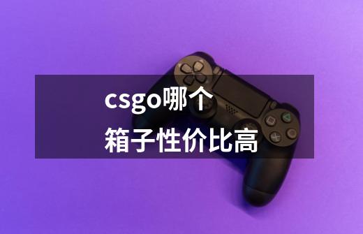 csgo哪个箱子性价比高-第1张-游戏资讯-智辉网络