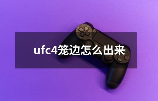 ufc4笼边怎么出来-第1张-游戏资讯-智辉网络