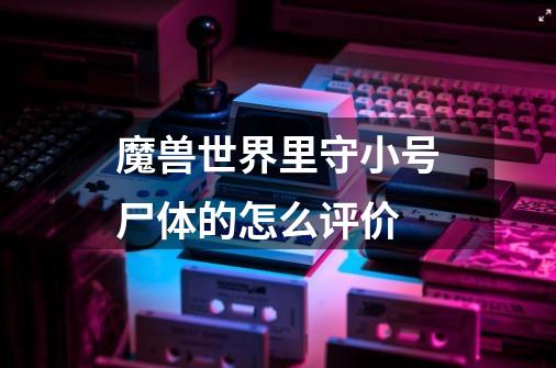 魔兽世界里守小号尸体的怎么评价-第1张-游戏资讯-智辉网络