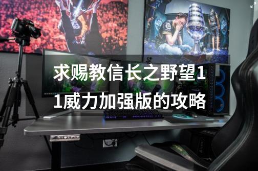 求赐教信长之野望11威力加强版的攻略-第1张-游戏资讯-智辉网络