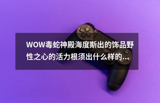 WOW毒蛇神殿海度斯出的饰品野性之心的活力根须出什么样的效果-第1张-游戏资讯-智辉网络