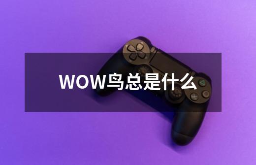 WOW鸟总是什么-第1张-游戏资讯-智辉网络