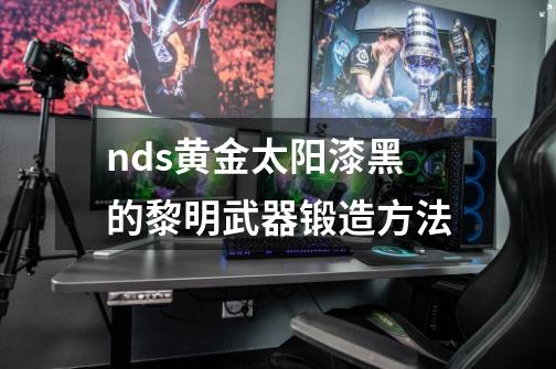 nds黄金太阳漆黑的黎明武器锻造方法-第1张-游戏资讯-智辉网络