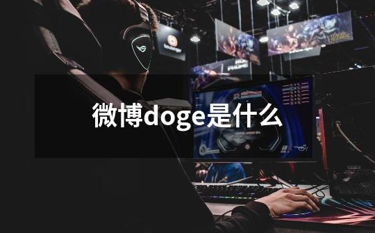 微博doge是什么-第1张-游戏资讯-智辉网络