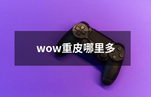 wow重皮哪里多-第1张-游戏资讯-智辉网络