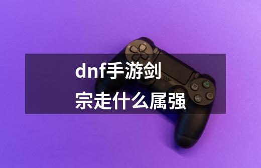 dnf手游剑宗走什么属强-第1张-游戏资讯-智辉网络