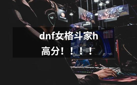 dnf女格斗家h 高分！！！！-第1张-游戏资讯-智辉网络