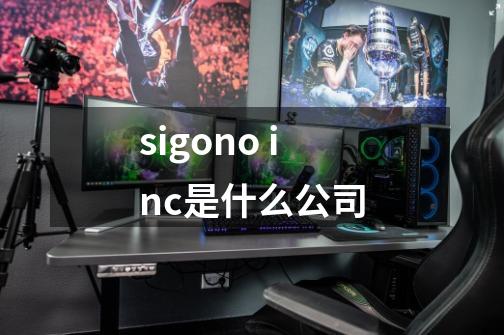 sigono inc是什么公司-第1张-游戏资讯-智辉网络