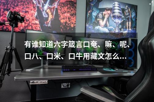 有谁知道六字箴言口奄、嘛、呢、口八、口米、口牛用藏文怎么写-第1张-游戏资讯-智辉网络