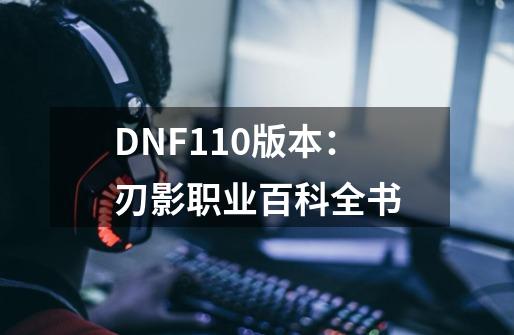 DNF110版本：刃影职业百科全书-第1张-游戏资讯-智辉网络