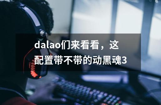 dalao们来看看，这配置带不带的动黑魂3-第1张-游戏资讯-智辉网络