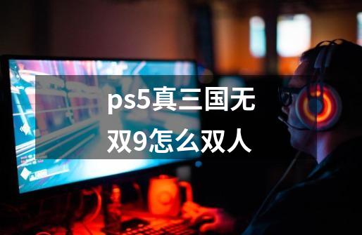 ps5真三国无双9怎么双人-第1张-游戏资讯-智辉网络