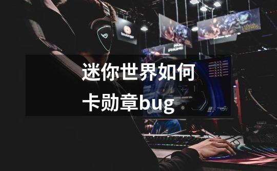 迷你世界如何卡勋章bug-第1张-游戏资讯-智辉网络