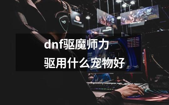 dnf驱魔师力驱用什么宠物好-第1张-游戏资讯-智辉网络