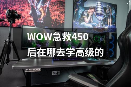 WOW急救450后在哪去学高级的-第1张-游戏资讯-智辉网络