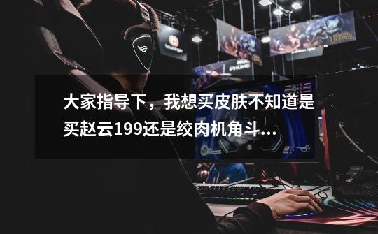 大家指导下，我想买皮肤不知道是买赵云199还是绞肉机角斗士59或者都买。大家从这三个里推荐个比较值-第1张-游戏资讯-智辉网络