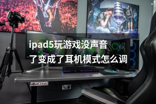 ipad5玩游戏没声音了变成了耳机模式怎么调-第1张-游戏资讯-智辉网络