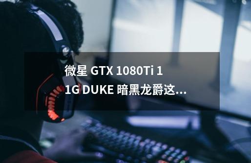 微星 GTX 1080Ti 11G DUKE 暗黑龙爵这个显卡多少钱-第1张-游戏资讯-智辉网络