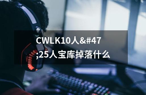 CWLK10人/25人宝库掉落什么-第1张-游戏资讯-智辉网络