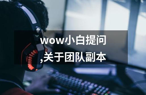 wow小白提问,关于团队副本-第1张-游戏资讯-智辉网络