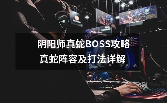 阴阳师真蛇BOSS攻略 真蛇阵容及打法详解-第1张-游戏资讯-智辉网络