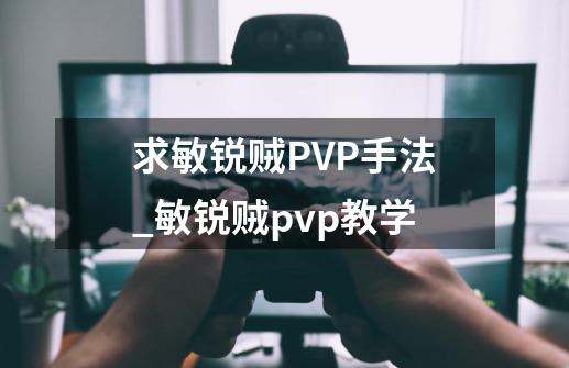 求敏锐贼PVP手法_敏锐贼pvp教学-第1张-游戏资讯-智辉网络