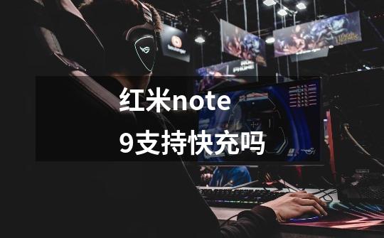 红米note9支持快充吗-第1张-游戏资讯-智辉网络