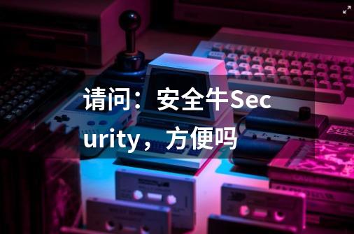 请问：安全牛Security+，方便吗-第1张-游戏资讯-智辉网络