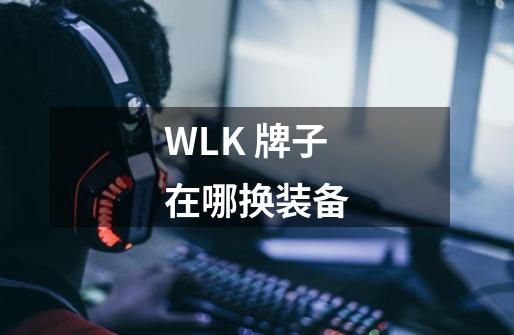 WLK 牌子在哪换装备-第1张-游戏资讯-智辉网络