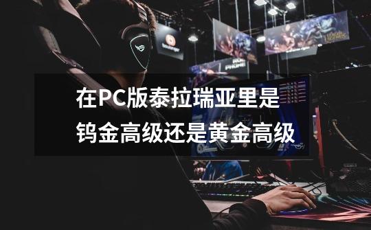 在PC版泰拉瑞亚里是钨金高级还是黄金高级-第1张-游戏资讯-智辉网络