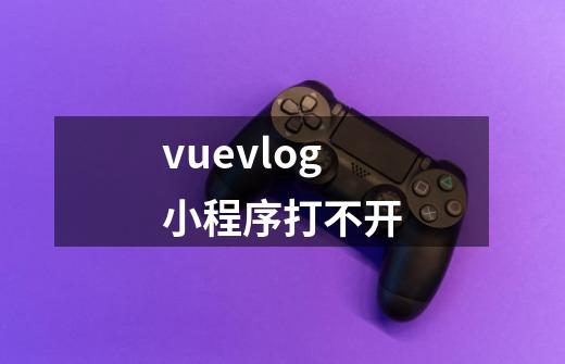 vuevlog小程序打不开-第1张-游戏资讯-智辉网络