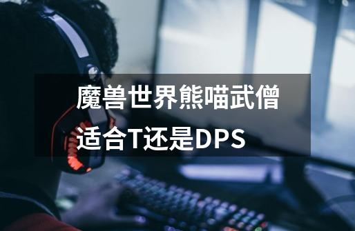 魔兽世界熊喵武僧适合T还是DPS-第1张-游戏资讯-智辉网络