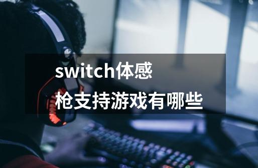 switch体感枪支持游戏有哪些-第1张-游戏资讯-智辉网络