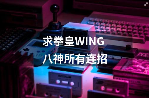 求拳皇WING八神所有连招-第1张-游戏资讯-智辉网络