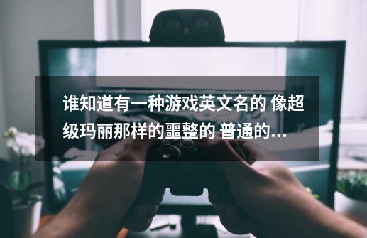 谁知道有一种游戏英文名的 像超级玛丽那样的噩整的 普通的超级玛丽吃的星星就无敌 那个吃到星-第1张-游戏资讯-智辉网络