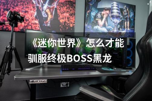 《迷你世界》怎么才能驯服终极BOSS黑龙-第1张-游戏资讯-智辉网络