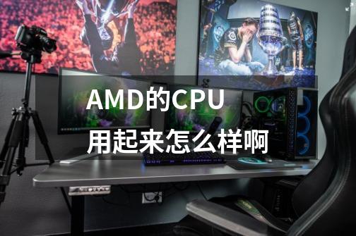 AMD的CPU用起来怎么样啊-第1张-游戏资讯-智辉网络