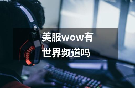 美服wow有世界频道吗-第1张-游戏资讯-智辉网络