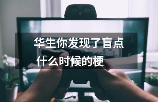 华生你发现了盲点 什么时候的梗-第1张-游戏资讯-智辉网络